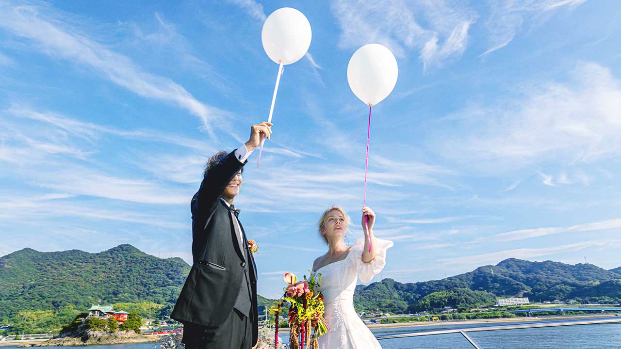 ブライダル風景ー風船